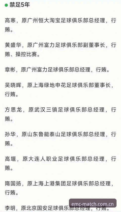 足协第三批禁足名单最新动态：65人遭重罚，易倍体育用户热议行业整顿